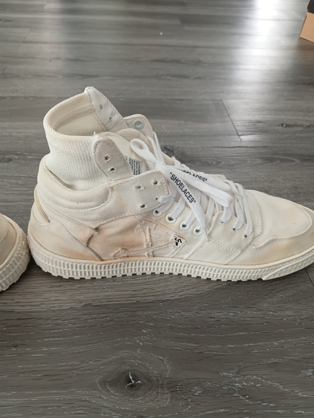 Off-White Off-Court 3.0 High White Canvas High Sneakers Size 12 EU 46
